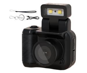 Générique Caméscope rétro - Appareil d'action 4K, Ultra Mini Shooter, Éclairage de Remplissage intégré de 1,44 Pouces | Content Creator Pocket Studio, pour Les débutants en Tournage youtubes