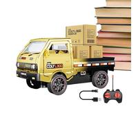 Générique Camion À Télécommande | Véhicule de Construction avec Lumière et Son - Camions Jouets - pour Garçons Et Filles Jeu en Plein Air Parc De Course Arrière-Cour Noël Anniversaire