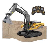 Générique Camion Benne Télécommandé | Véhicule de Construction avec Lumière et Son - Camion Benne Jouet avec Plateau en Métal et Batterie Rechargeable | pour de 4 à 12 Ans, Cadeau pour Noël et