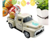 Générique Camion di Pasqua - Decorazione Primaverile Vintage Rustica | Camion Giocattolo per Cestino Pasquale | Gioco per Bambini CASA Scuola Aula Viaggio Campeggio Festa Camera