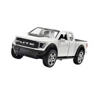 Générique Camion Jouet Alliage Véhicule Réaliste Miniature Tire à Recul Portes Ouvrantes Construction Solide Adapté Aux Garçons Cadeau Décoration, Blanc