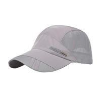Générique Camionneur Plain Buns Visior Cap Baseball Messy Hat Ponytail Unisex Baseball Caps Queue De Cheval (Grey, One Size)