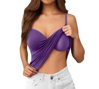 Générique Camisole Femme débardeur avec Soutien-Gorge intégré Débardeur de en Yoga Gilet rembourré à Bretelles Ajustables Débardeurs pour Femmes Soutien-Gorge Legami Saint Valentin