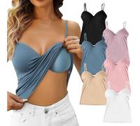 Générique Camisole Femme débardeur avec Soutien-Gorge intégré Débardeur de en Yoga Gilet rembourré à Bretelles Ajustables Débardeurs pour Femmes Soutien-Gorge Legami Saint Valentin