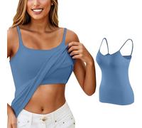 Générique Camisole Femme débardeur avec Soutien-Gorge intégré Débardeur de en Yoga Gilet rembourré à Bretelles Ajustables Débardeurs pour Femmes Soutien-Gorge Legami Saint Valentin