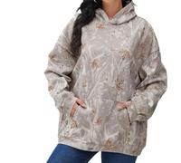 Générique Camo Hoodie Womens Long Sleeve Maple Leaf Print Camouflage Oversized Pullover Sweatshirt with Pocket (Q,M)