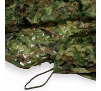 Générique Camouflage Netting with Mesh Backing Lightweight Military Camo Net Hunting Blinds 2m, 3.0m, 4.0m, 5m, 6m, 10m Army Sunshade Blanket for Playhouse Camping Hide Green(W13xH20m)