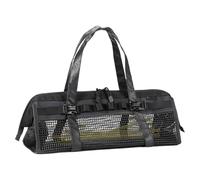 Générique Camping Accessories Storage Bag, Outdoor Tent Stake Carry Bag, 46x16x16cm/18.11x6.3x6.3 inches Suspension Strap Tool Organizer for Fishing Picnic/Hiking/Travel, PVC Cloth Net,