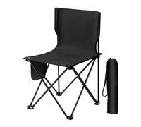 Générique Camping Chair, Beach Seat, Foldable Heavy-Duty Support 286 Lbs, Lightweight Frame with Storage Bag, Compact Design, Navy Blue, Travel Gear for Picnic, Hiking & Fishing