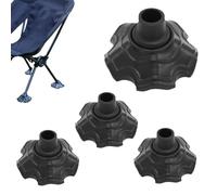 Générique Camping Chair Foot Cover,Table Legs Feet Protector with Frog Flippers Design - 4X Furniture Coasters Cups, Or for Chairs