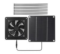 Générique Camping Fan | Multifunctional Solar Panel Exhaust Fan | Chicken Coop Exhaust Fans Widely Use For Rooms Garages | Garden Houses Vehicles And Boats