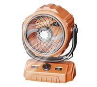 Générique Camping Fan Rechargeable, 270 Degree Auto Oscillation Digital Display 100 Speed Tent Fan Light Portable For Tent Car Travel Camping Outdoor Indoor Home BBQ Fishing Cooling Ventilation Use