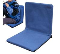 Générique Camping Floor Chair with Foldable Design and Waterproof Cushion, Comfortable Reclining Stadium Seat with Back Support for Hiking, Outdoor Camping, Sporting Events, Picnics