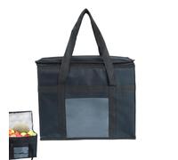 Générique Camping Insulated Bag, 42L Portable Foldable Waterproof Insulated Bag, Oxford Cloth Handheld Food Drink Container, Reusable Grocery Case for Picnics, Beach, Outdoor, and Work