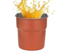 Générique Camping Mug - Stackable Food Grade Stainless Steel Portable | Vessel with Nesting Base, Lightweight Canteen, Rugged Vessel for Hot Cold Water, Tea, Juice and Outdoor Travel