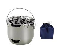 Générique Camping Portable avec Fonction Grill, Brûleur Extérieur pour Thé, Olive Verte