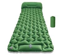Générique Camping Sleeping Pad, uilt-in Foot Pump,Waterproof Inflatable Campings Sleepings Pads, Foldable Camp Sleeping Pads Travel Tent Gear for Parks Hiking Backpacking Picnic (Army Green,Single)