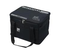 Générique Camping Storage Bag, Insulated Bag, 10.24x14.96x11.81inch, Cookware Organizer, Heat-Resistant and Large Capacity Pouch, Ideal for Hiking, Beach, Tents, Traveling, Khaki/Green/Black