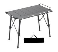 Générique Camping Table, Camp Table, 33.46x25.08x24.41 inches Portable Outdoor Stable Lightweight Compact Aluminum Tabletop, Folding Furniture for BBQ Trip Backyard Picnic, Car, Travel