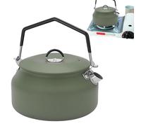 Générique Camping Water Kettle - 1l Stainless Steel Outdoor Kettle | Non-Stick Camping Tea Pot with Lid Damping, Scald Prevention & Even Heat Distribution for Hiking, Travel