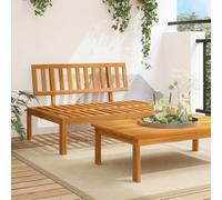 Générique Canapé Central Palette de Jardin Bois Massif d'acacia,Mobilier de Jardin,Sièges de Jardin,Canapés de jardin-365845