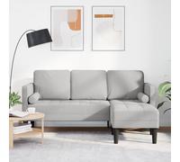 Générique Canapé d'angle 3 Places Gris Nuage 160 cm Tissu,Canapés,29.3KG-42001922