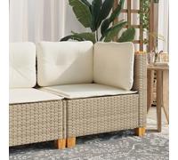 Générique Canapé d'angle de Jardin avec Coussins Beige résine tressée,Sièges de Jardin, Canapés de Jardin,365904