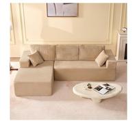 Générique Canapé d'angle modulable en Forme de L,Canapé de Sol sans Cadre,Doux for la Peau et Confortable, sans Assemblage, for la lectur(Hellbraun,Recamiere Links)