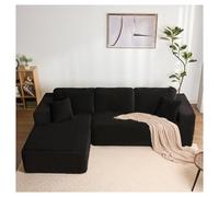 Générique Canapé d'angle modulable en Forme de L,Canapé de Sol sans Cadre,Doux for la Peau et Confortable, sans Assemblage, for la lectur(Schwarz,Recamiere Links)