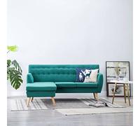 Générique Canapé d'angle revêtement en Tissu 171,5x138x81,5 cm Vert,Meubles,Canapés-247023