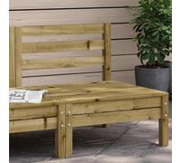 Générique Canapé de Jardin Modulable en Pin Imprégné sans Accoudoirs, 63.5x63.5x62.5 cm, Confortable et Résistant aux Intempéries, Idéal pour Terrasse, Balcon ou Jardin
