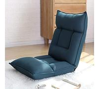 Générique Canapé de Sol Pliable et rembourré avec Dossier réglable, Coussin de siège épais, canapé de Jeu, de méditation (Couleur : Orange) (Bleu)