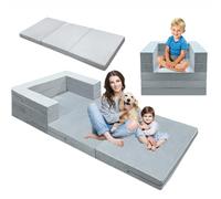 Générique Canapé Enfant 3 en 1 Pliable, 180 X 80 X 10 Cm Fauteuil Extra Large en Velours Doux, Canapé De Jeu pour Chambre,Salon,Salle De Jeux,Cadeau d'anniversaire,Matelas Pliant
