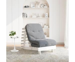 Générique Canapé-lit futon en Bois de pin Massif avec Dossier réglable et Matelas Mousse 70x206x11 cm, idéal pour Salon, Chambre ou Jardin, Pliable et Confortable, Charge Max 110 kg.
