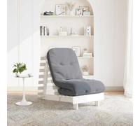 Générique Canapé-lit futon en Bois de pin Massif avec Matelas Mousse 60x206x11 cm, Dossier réglable Assise allongée, Convertible pour Salon Chambre invité, Pliable et Facile à Ranger,