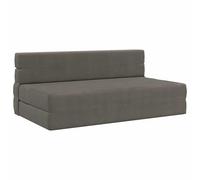 Générique Canapé-lit Pliant Gris Clair 152 x 86,5 x 60 cm, Matelas d'appoint Convertible en Tissu Polyester Doux, Housse zippée Amovible pour Entretien Facile, Fermeture Velcro Pratique,