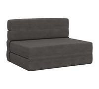 Générique Canapé-lit Pliant Gris foncé 70x80x60 cm, Matelas Convertible en lit d'appoint pour Salon ou Chambre, Tissu Polyester Doux et Respirant avec Housse zippée Amovible, Rembourrage