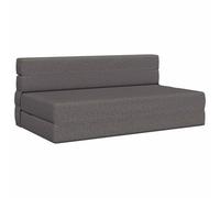 Générique Canapé-lit Pliant Moderne Gris Clair 152 x 86,5 x 60 cm, Matelas Convertible en lit d'appoint avec Housse zippée en Polyester Respirant et Rembourrage Mousse, Fermeture