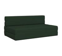 Générique Canapé-lit Pliant Vert foncé 152x86,5x60 cm, Convertible en Matelas, Tissu Polyester Doux et Housse zippée Lavable pour invités Salon