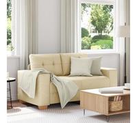 Générique Canapé Loveseat Crème 120 cm en Tissu,Canapés,24.3KG-4105075