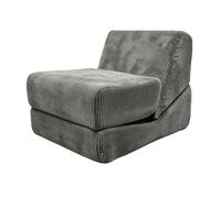 Générique Canapé Pliant Lit Couchant Canapé Simple Moderne Multifonctionnel avec Soutien Au Dos 3in1 Meubles De Salon Respirant Confortable Canapé Paresseux pour Salon, Dortoir, Balcon, Bureau (Gray)