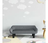 Générique Canapé pour Enfants Gris foncé 70x40x24 cm Velours,Meubles, Mobilier pour bébés & Tout-Petits, Gris (Poids 4.7KG)