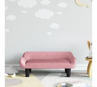 Générique Canapé pour Enfants Rose 70x40x24 cm Velours,Mobilier pour bébés & Tout-Petits,4.7KG-3196352