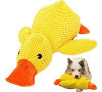 Générique Canard Anti-Stress pour Chiens, Calming Duck Dog Toy, Canard Peluche Jouet, Jouet Doux et Apaisant pour Chien, Design Adorable et Résistant, Protégez Dents Gencives Votre Chien (M 32cm)