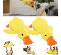 Générique Canard apaisant Biovetmd, Jouet pour Chien de Canards en Peluche Mignons, Jouets à mâcher Jaunes, Chiens l'année, résistants la Mastication