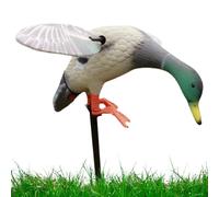 Générique Canard Appât Électrique pour Chasse - Canard Simulé Télécommandé avec Ailes Rotatives Électriques | Moteur 6V, Longueur 38cm, Support 80cm, Portée 50-200m, Coque Amovible