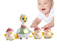Générique Canard Électronique Bébé - Jouet Interactif Musical, à Roues Mouvantes | D’éveil Intelligent Bébé Enfant, Canard Dansant Chantant pour Développement Motricité 6-12 Mois Cadeau NAI