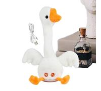 Générique Canard en Peluche Chantant - Canard Parlant Dansant, Jouet Parlant interactif avec Batterie Rechargeable, en Peluche Mignonne, Jouets en animés, Cadeau d'anniversaire pour pour