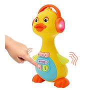 Générique Canard Marchant pour,Apprentissage de la Position Assise avec Lumières,Animal Électrique Chantant et Dansant | pour Maison Jardin Voyage Fille Enfant 6 à 18 Mois