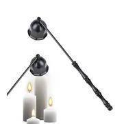 Générique Candle Put Out Tool - Stainless Steel Bell Shaped Flame Snuffer | Electroplated Long Handle Extinguisher for Home, Kitchen, Hotel, Camping, Birthday, and Holiday Party